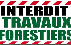 BANDEROLE TRAVAUX FORESTIERS