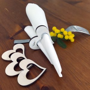 Rond de serviette pour mariage, lot de 10